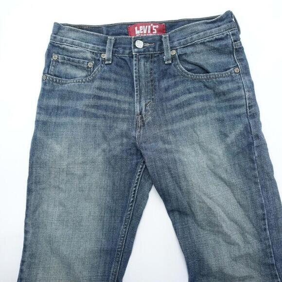 Levi's 514 Jeans Men's 16 Blue Denim 100% Cotton 5-Pockets Slim Straight Leg - Picture 3 of 9